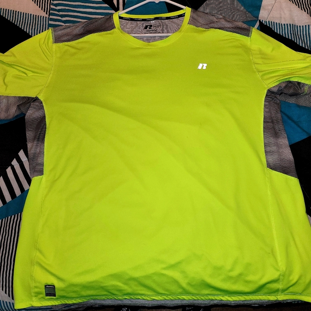 Russell 3xl Mesh Like Back Shirt Sleeve Shirt